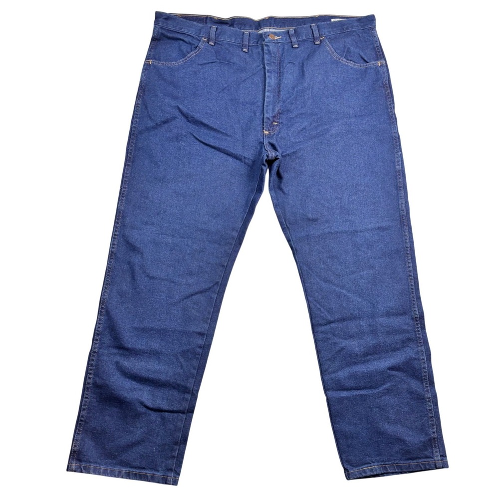 Wrangler Five Star Premium Stretch Regular Fit Mens Jeans 44x30 Dark Blue NWT